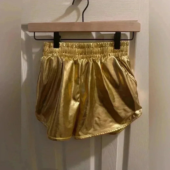 Metallic Gold shorts - Picture 1 of 6